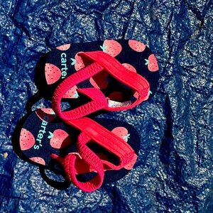 Carters flip flops, new never used